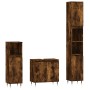 Set de muebles baño 3 pzas madera contrachapada roble ahumado von , Badezimmermöbel - Ref: Foro24-3187786, Preis: 176,95 €, R...