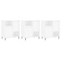 Aparadores 3 uds madera contrachapada blanco brillo by , Sideboards - Ref: Foro24-3190143, Price: 196,14 €, Discount: %