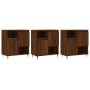 Aparadores 3 uds madera contrachapada marrón roble de , Aparadores - Ref: Foro24-3190148, Precio: 194,82 €