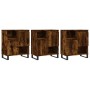 Aparadores 3 uds madera contrachapada roble ahumado de , Aparadores - Ref: Foro24-3190162, Precio: 194,37 €, Descuento: %
