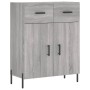 Aparador alto madera contrachapada gris sonoma 69,5x34x180 cm de , Aparadores - Ref: Foro24-3198159, Precio: 177,62 €, Descue...