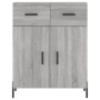 Aparador alto madera contrachapada gris sonoma 69,5x34x180 cm de , Aparadores - Ref: Foro24-3198159, Precio: 177,62 €, Descue...