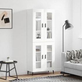 Aparador alto madera contrachapada blanco 69,5x34x180 cm von , Sideboards - Ref: Foro24-3198289, Preis: 189,75 €, Rabatt: %