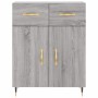 Aparador alto madera contrachapada gris sonoma 69,5x34x180 cm de , Aparadores - Ref: Foro24-3198519, Precio: 162,03 €, Descue...