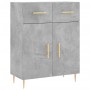 Aparador alto madera contrachapada gris hormigón 69,5x34x180 cm von , Sideboards - Ref: Foro24-3198525, Preis: 163,08 €, Raba...