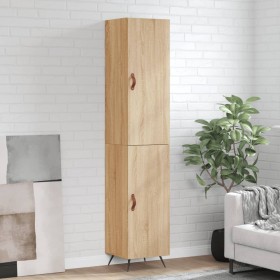 Aparador de madera contrachapada roble Sonoma 34,5x34x180 cm von , Sideboards - Ref: Foro24-3198764, Preis: 102,45 €, Rabatt: %