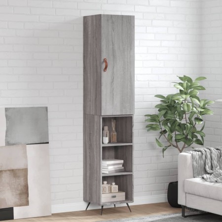 Aparador alto madera contrachapada gris Sonoma 34,5x34x180 cm von , Sideboards - Ref: Foro24-3198959, Preis: 91,17 €, Rabatt: %