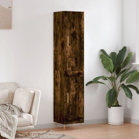 Aparador de madera contrachapada roble ahumado 34,5x34x180 cm von , Sideboards - Ref: Foro24-3199102, Preis: 101,70 €, Rabatt: %