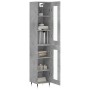 Aparador de madera contrachapada gris hormigón 34,5x34x180 cm von , Sideboards - Ref: Foro24-3199413, Preis: 99,24 €, Rabatt: %