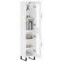 Aparador alto madera contrachapada blanco brillo 34,5x34x180 cm by , Sideboards - Ref: Foro24-3199451, Price: 116,87 €, Disco...