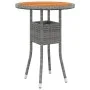 3-piece garden dining set gray synthetic rattan by vidaXL, Garden sets - Ref: Foro24-3058543, Price: 345,50 €, Discount: %