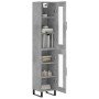 Aparador de madera contrachapada gris hormigón 34,5x34x180 cm von , Sideboards - Ref: Foro24-3199453, Preis: 106,33 €, Rabatt: %
