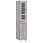Aparador alto madera contrachapada gris Sonoma 34,5x34x180 cm by , Sideboards - Ref: Foro24-3199479, Price: 102,75 €, Discoun...