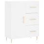 Aparador alto madera contrachapada blanco 69,5x34x180 cm by , Sideboards - Ref: Foro24-3198457, Price: 184,88 €, Discount: %