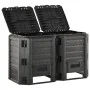 Black garden composter 800 L by vidaXL, Composters - Ref: Foro24-312273, Price: 128,77 €, Discount: %