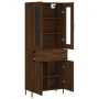 Aparador alto madera contrachapada marrón roble 69,5x34x180 cm von , Sideboards - Ref: Foro24-3198544, Preis: 199,83 €, Rabat...