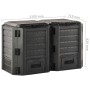 Compostador de jardín negro 800 L de vidaXL, Compostadores - Ref: Foro24-312273, Precio: 130,63 €, Descuento: %