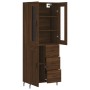 Aparador alto madera contrachapada marrón roble 69,5x34x180 cm von , Sideboards - Ref: Foro24-3198680, Preis: 190,97 €, Rabat...