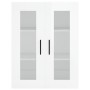 Aparador alto madera contrachapada blanco brillo 69,5x34x180 cm de , Aparadores - Ref: Foro24-3198747, Precio: 162,83 €, Desc...
