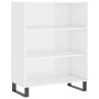 Aparador alto madera contrachapada blanco brillo 69,5x34x180 cm de , Aparadores - Ref: Foro24-3198747, Precio: 162,83 €, Desc...