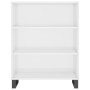 Aparador alto madera contrachapada blanco brillo 69,5x34x180 cm de , Aparadores - Ref: Foro24-3198747, Precio: 162,83 €, Desc...