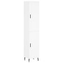 Aparador alto madera contrachapada blanco 34,5x34x180 cm by , Sideboards - Ref: Foro24-3198801, Price: 108,56 €, Discount: %