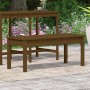 Garden bench solid pine wood honey brown 109x44x45 cm by vidaXL, garden benches - Ref: Foro24-824007, Price: 53,46 €, Discoun...
