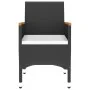 Juego de comedor de jardín 3 piezas ratán sintético negro by vidaXL, Garden sets - Ref: Foro24-3058464, Price: 174,24 €, Disc...