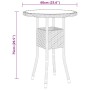 Juego de comedor de jardín 3 piezas ratán sintético negro by vidaXL, Garden sets - Ref: Foro24-3058464, Price: 171,46 €, Disc...