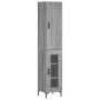 Aparador alto madera contrachapada gris Sonoma 34,5x34x180 cm von , Sideboards - Ref: Foro24-3199047, Preis: 101,94 €, Rabatt: %