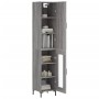 Aparador alto madera contrachapada gris Sonoma 34,5x34x180 cm von , Sideboards - Ref: Foro24-3199047, Preis: 101,94 €, Rabatt: %