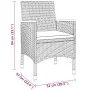 3-teiliges Gartensitzgruppen-Set aus schwarzem Kunststoff-Rattan von vidaXL, Gartensets - Ref: Foro24-3058464, Preis: 175,53 ...