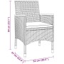 Juego de comedor de jardín 3 piezas ratán sintético negro by vidaXL, Garden sets - Ref: Foro24-3058464, Price: 171,46 €, Disc...