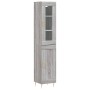 Aparador alto madera contrachapada gris Sonoma 34,5x34x180 cm de , Aparadores - Ref: Foro24-3199487, Precio: 109,07 €, Descue...