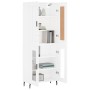 Aparador alto madera contrachapada blanco 69,5x34x180 cm by , Sideboards - Ref: Foro24-3199633, Price: 177,74 €, Discount: %