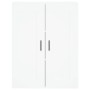 Aparador alto madera contrachapada blanco 69,5x34x180 cm by , Sideboards - Ref: Foro24-3199633, Price: 177,74 €, Discount: %