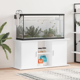 Soporte de acuario madera ingeniería blanco brillo 121x41x58 cm von , Aquarium unterstützt - Ref: Foro24-833617, Preis: 128,6...