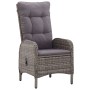 Garden bistro set 5 pieces gray synthetic rattan by vidaXL, Garden sets - Ref: Foro24-3058551, Price: 566,04 €, Discount: %