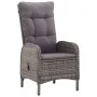 Garden bistro set 5 pieces gray synthetic rattan by vidaXL, Garden sets - Ref: Foro24-3058551, Price: 653,38 €, Discount: %