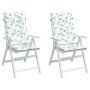 Cojines de silla de respaldo alto 2 uds tela estampado de hojas von , Kissen für Stühle und Sofas - Ref: Foro24-361262, Preis...