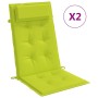 Cojines de silla respaldo alto 2 uds tela Oxford verde brillo von , Kissen für Stühle und Sofas - Ref: Foro24-361907, Preis: ...