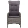 Garden bistro set 5 pieces gray synthetic rattan by vidaXL, Garden sets - Ref: Foro24-3058551, Price: 653,38 €, Discount: %