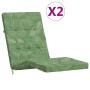 Cojines para tumbona 2 uds tela Oxford estampado de hojas von , Kissen für Stühle und Sofas - Ref: Foro24-362003, Preis: 50,3...