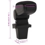 Reposabrazos para coche ABS negro 14x33x(32-48,5) cm by , Motor vehicle seats - Ref: Foro24-154651, Price: 33,30 €, Discount: %