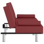 Sofá cama con portavasos cuero sintético rojo tinto by , Sofas - Ref: Foro24-351930, Price: 297,67 €, Discount: %