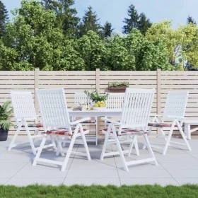 Cojines de silla de jardín 6 uds tela a cuadros rojo 40x40x3 cm von , Kissen für Stühle und Sofas - Ref: Foro24-314034, Preis...