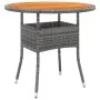 Garden bistro set 5 pieces gray synthetic rattan by vidaXL, Garden sets - Ref: Foro24-3058551, Price: 653,38 €, Discount: %