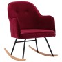 Silla mecedora de terciopelo rojo vino tinto von , Schaukelstühle - Ref: Foro24-289523, Preis: 175,51 €, Rabatt: %