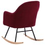 Silla mecedora de terciopelo rojo vino tinto von , Schaukelstühle - Ref: Foro24-289523, Preis: 175,51 €, Rabatt: %