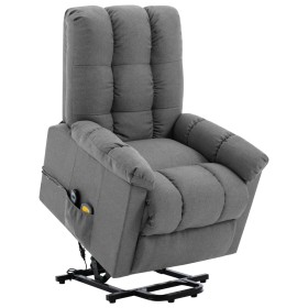 Sillón de masaje elevable tela gris claro de , Sillones de masaje eléctricos - Ref: Foro24-321390, Precio: 386,75 €, Descuent...